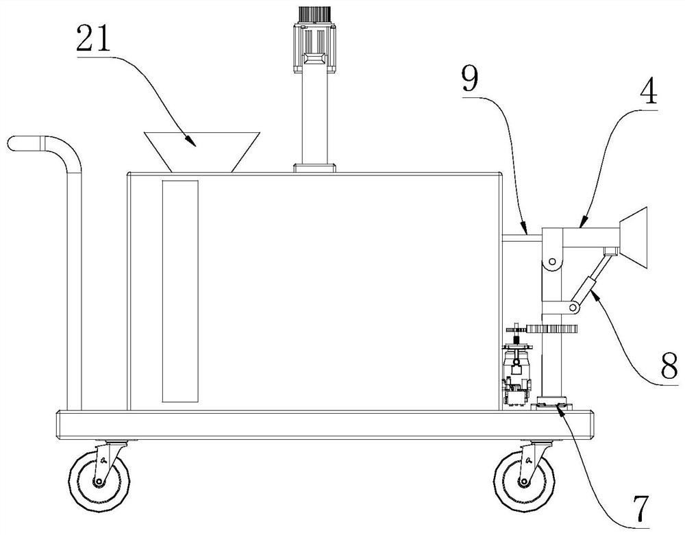 Agricultural hydraulic single-drive watering device