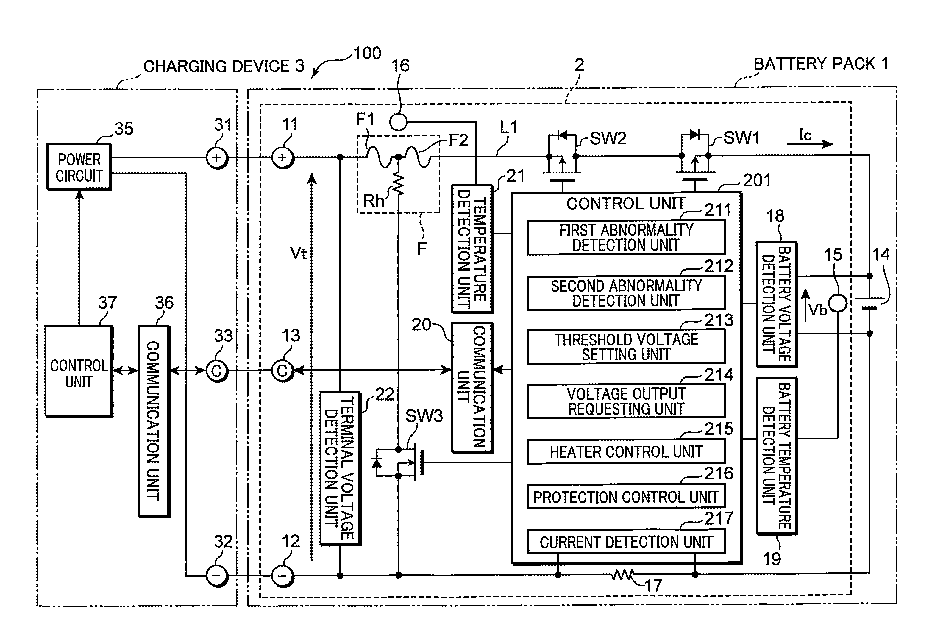 Protection circuit, battery pack and charging system