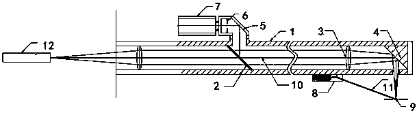 Inner hole laser cladding height control system and method