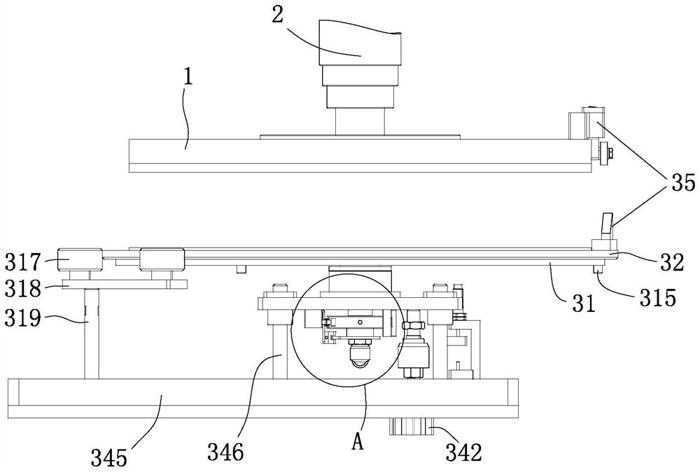 Grinding light machine semi -automatic feeding mechanism