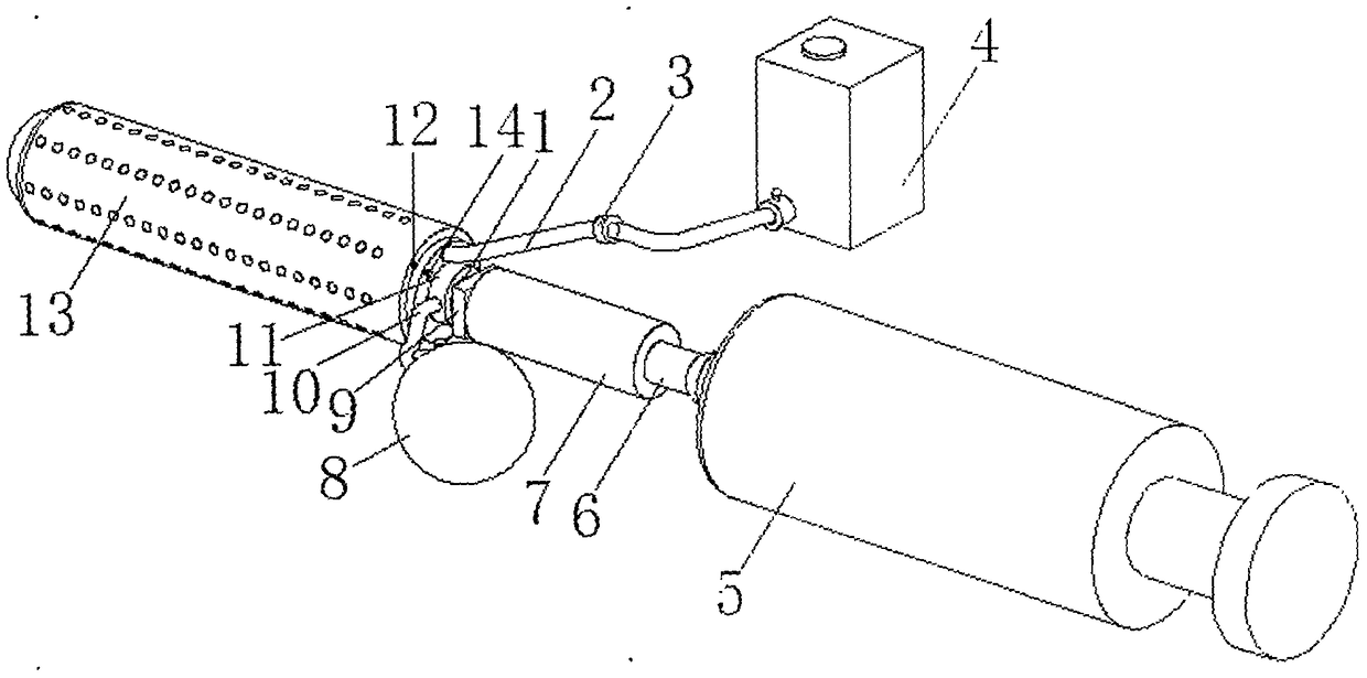 An indwelling cleaning drug delivery device for obstetrics and gynecology