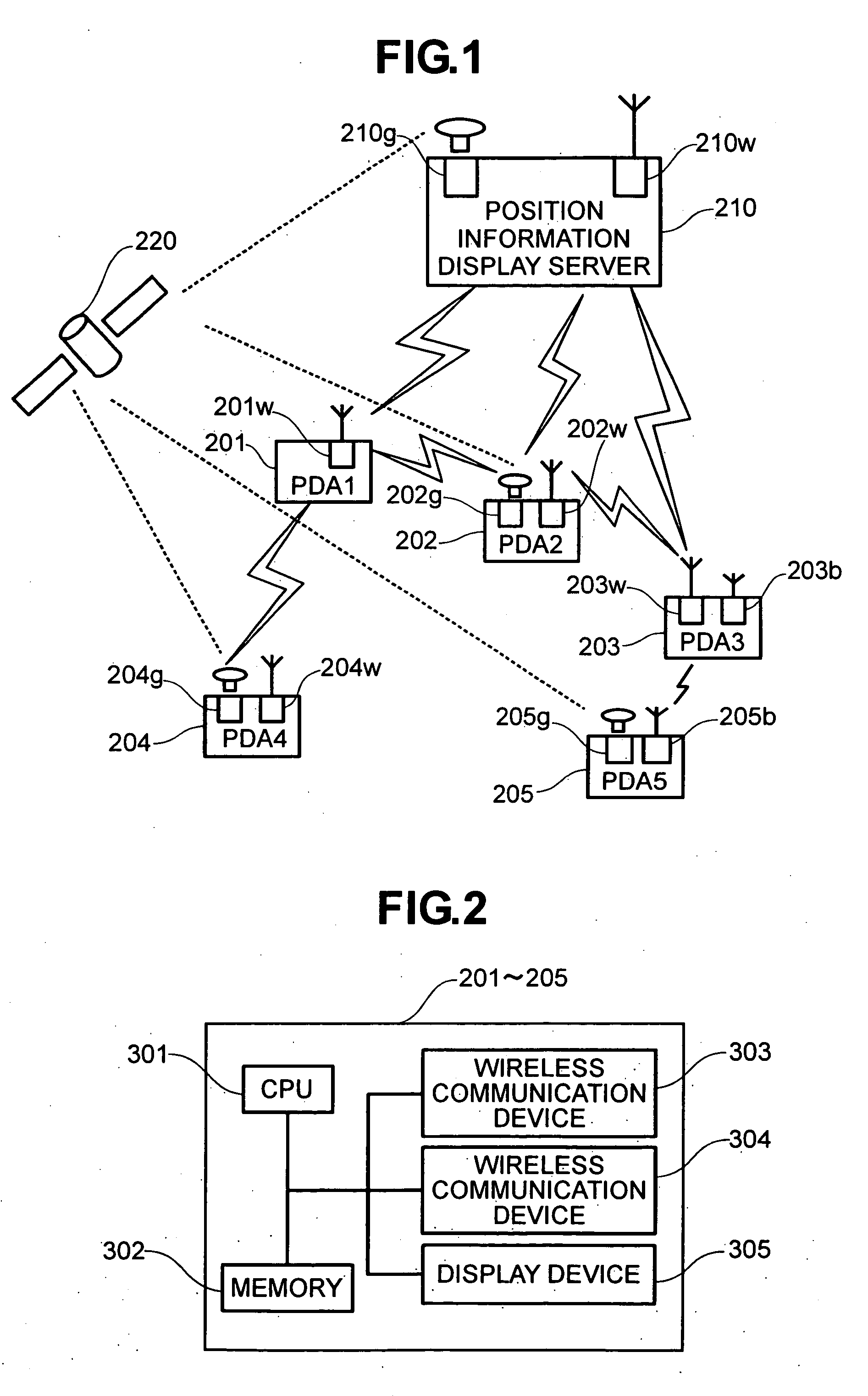 Method for managing position information about nodes connected to a network