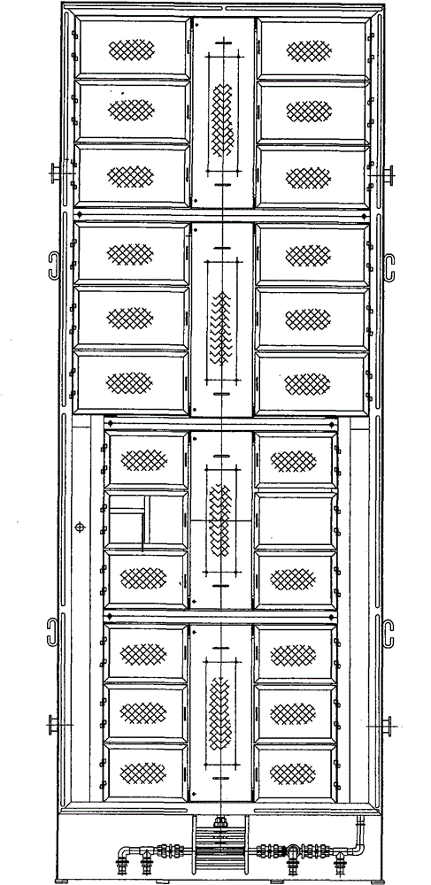 Continuous sewage treatment device for petroleum gas well