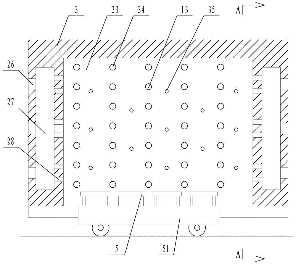 Bell furnace for firing magnetic materials with optimized circulation system