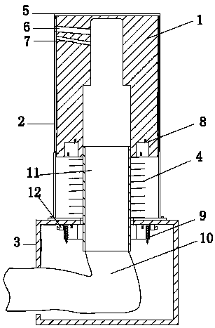 Embedded extension nozzle