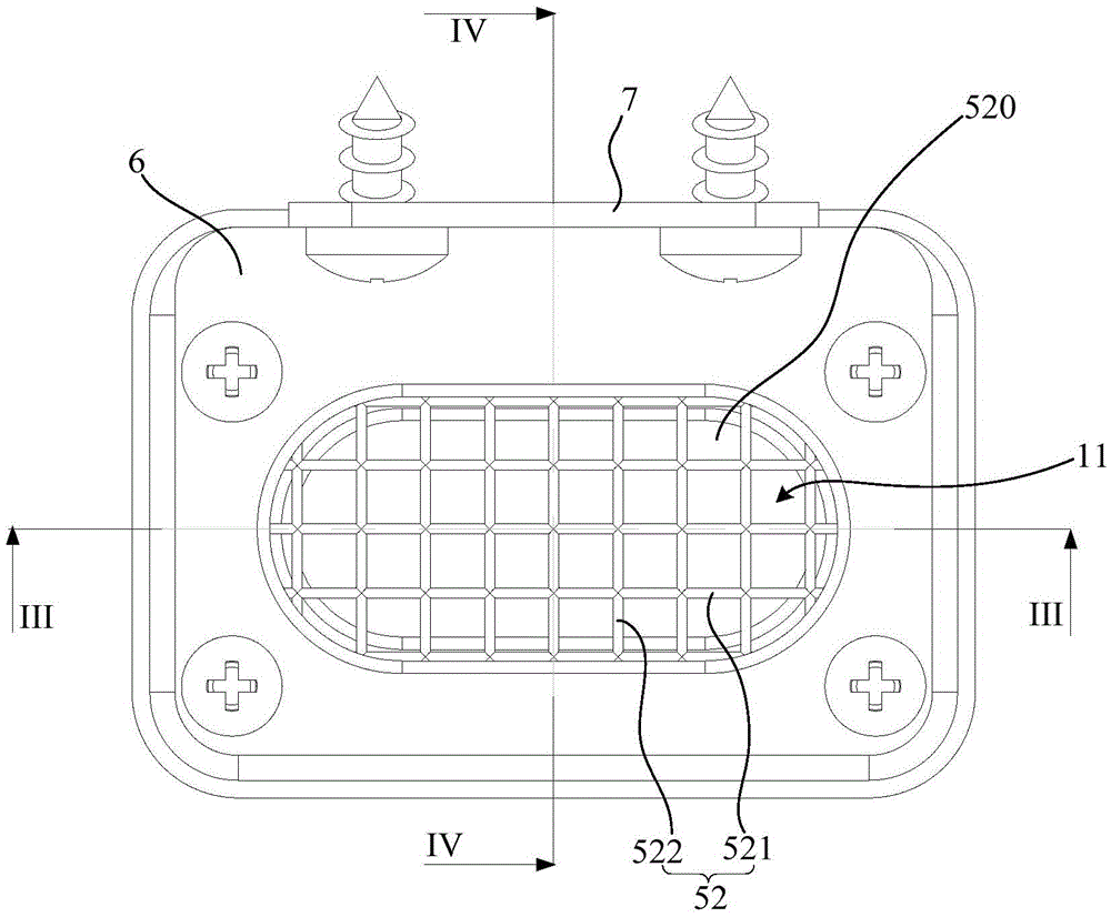 Lens assembly, device for detecting attachment magnitude and household appliance