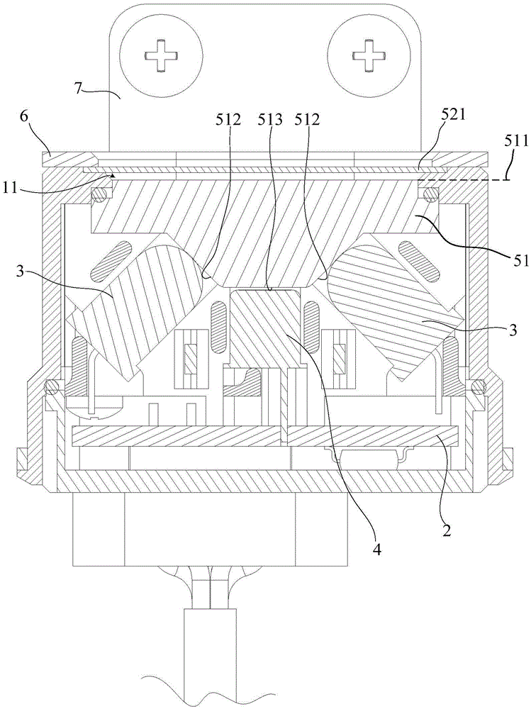 Lens assembly, device for detecting attachment magnitude and household appliance