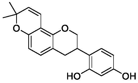 A kind of synthetic method of glabridin