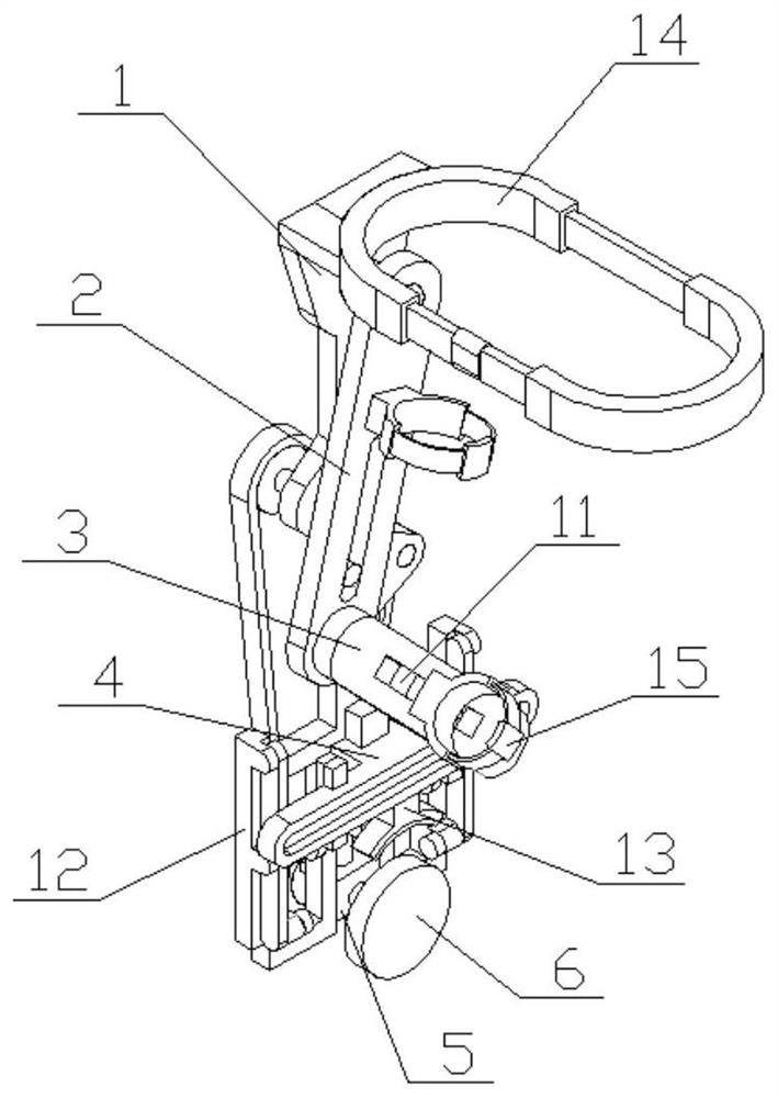 Auxiliary walking instrument based on stroke rehabilitation