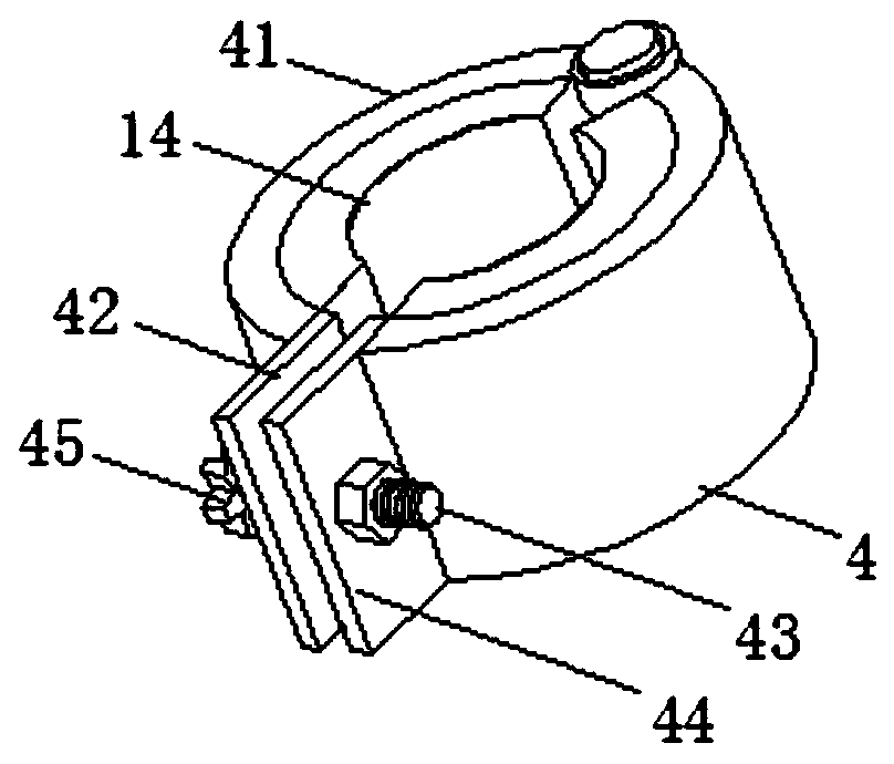 Drainage fixing protection apparatus for thoracic surgery treatment