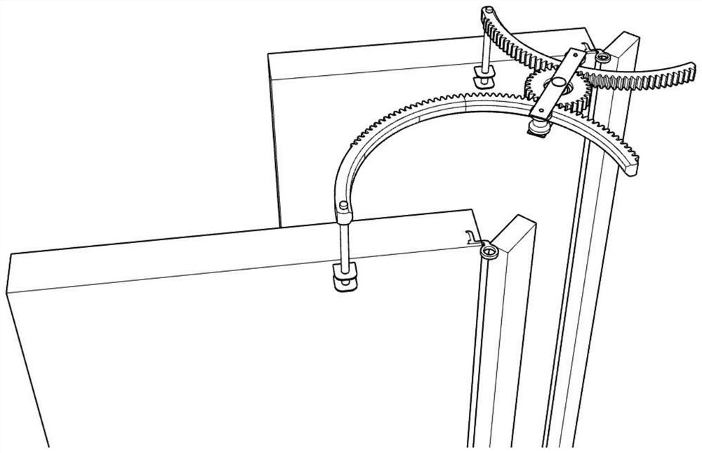 Manual opening device for double-layer emergency door