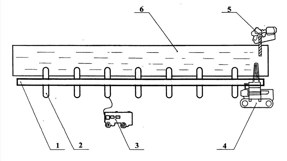 Method for assisting sliding, floating and down-ditching of pipeline by air bags