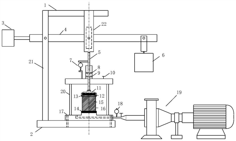 A test system and method for simulating deformation of dam body soil during water level rise and fall