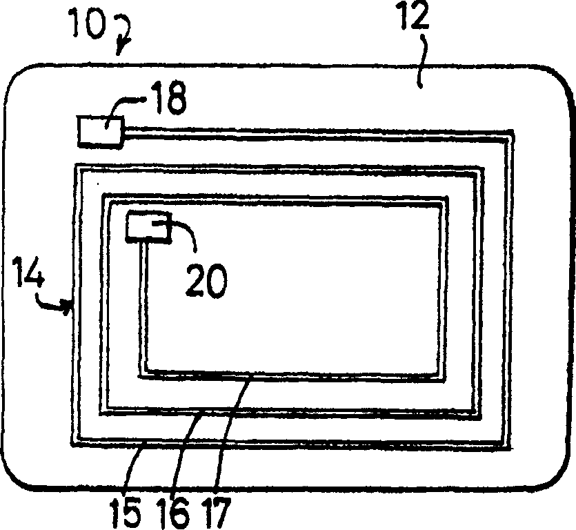 Contactless integrated-circuit card comprising inhibiting means