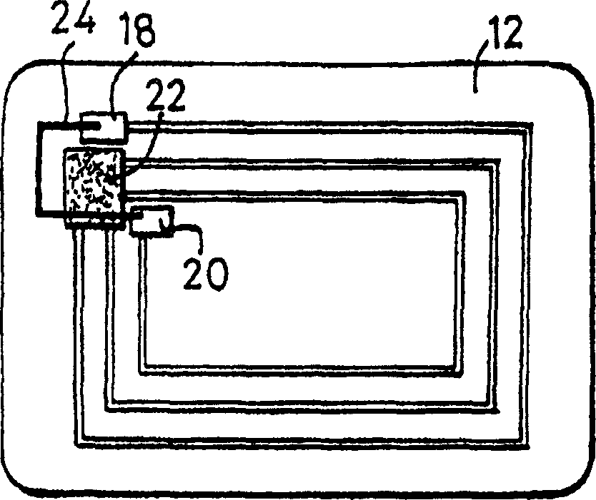 Contactless integrated-circuit card comprising inhibiting means