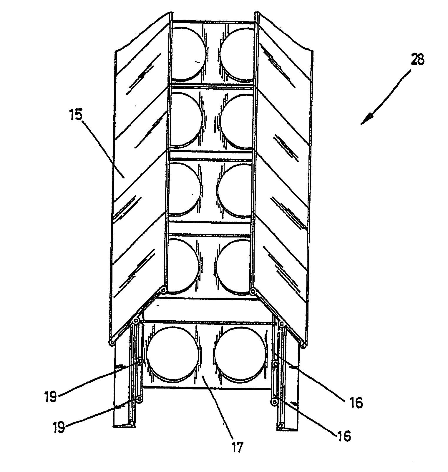 Method for operating a feces conveyor device