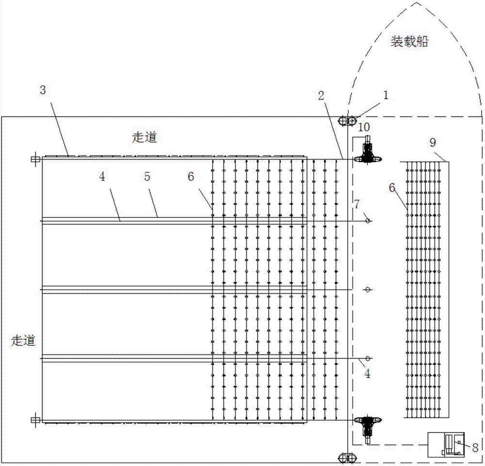 Mechanical seed dropping and harvesting method and device for marine buoyancy raft oyster culture