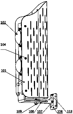 Light-emitting diode (LED) tunnel lamp adopting extruded radiator structure