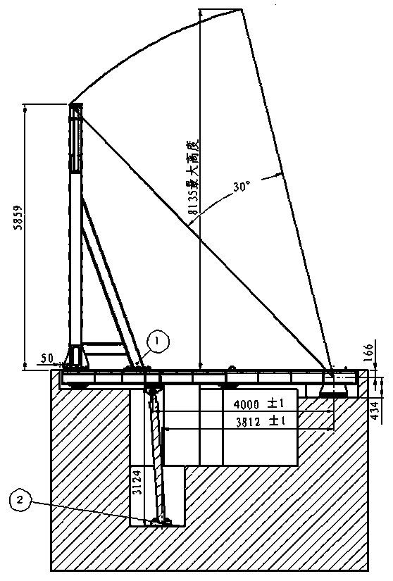 Portable and movable storage vehicle stability test overturning platform