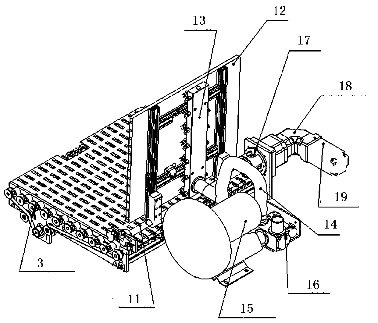 A double-layer automatic aoi retractable board machine with double-sided switching