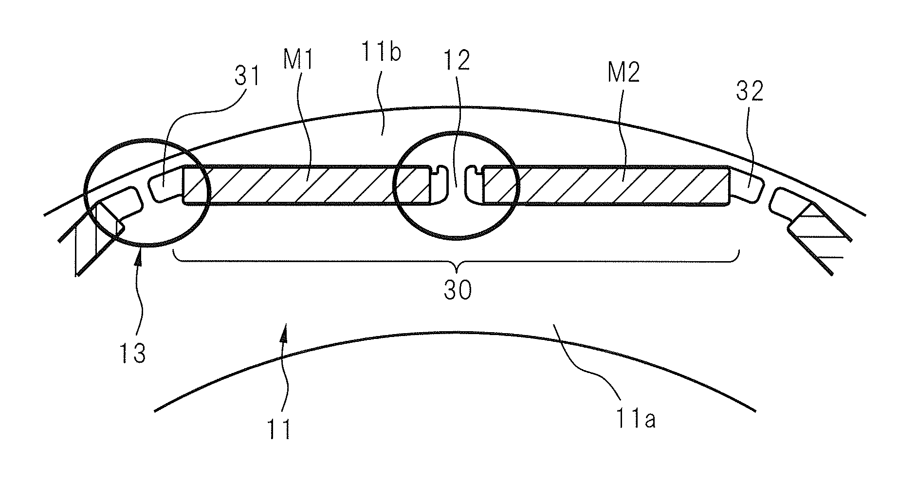 Rotor of buried magnet-type electric motor, motor and machine tool having the rotor