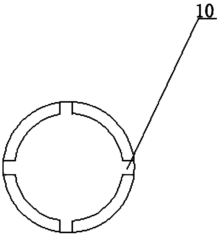 Electric perforating device capable of preventing wall cracking