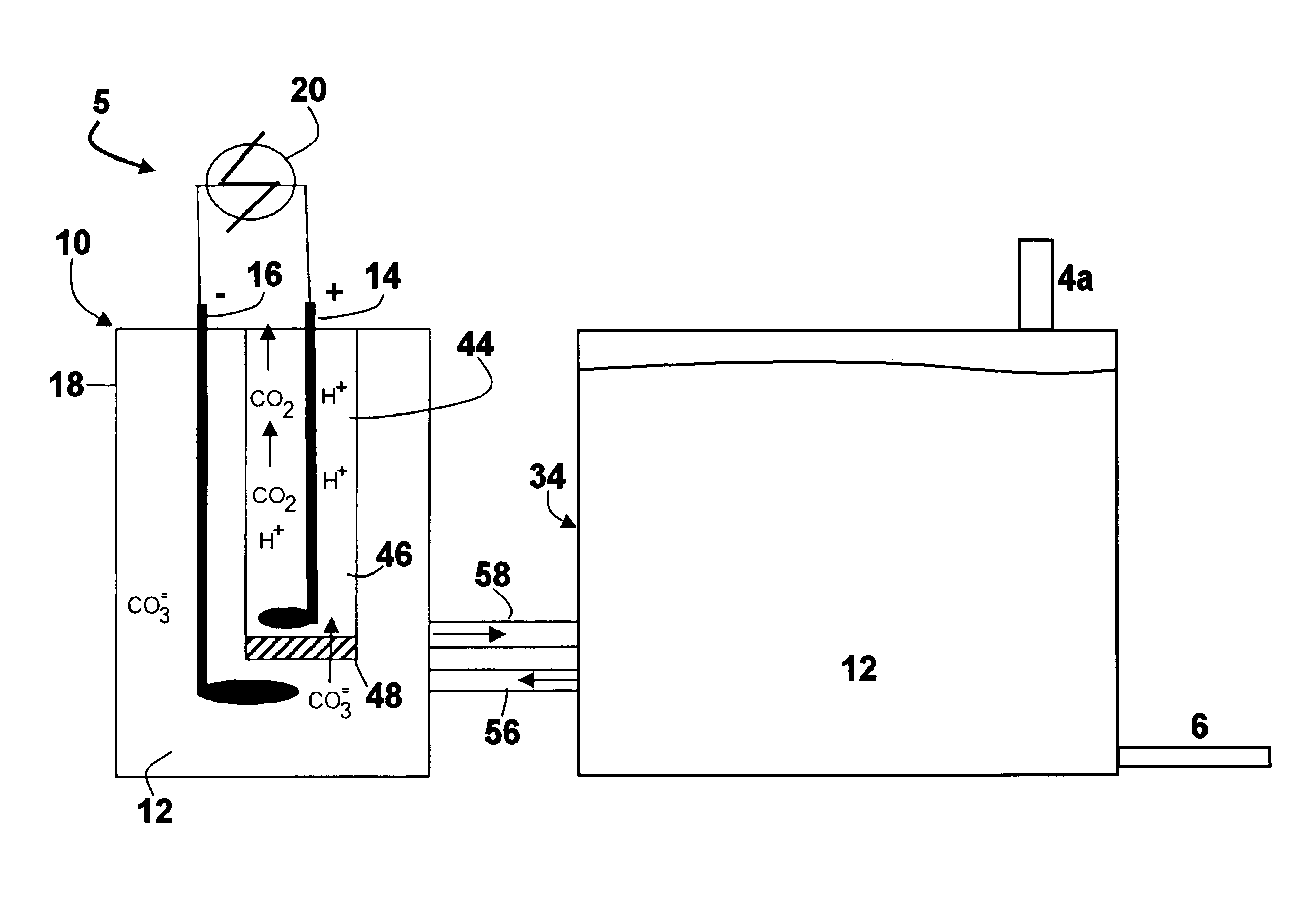 Remote emergency power unit having electrochemically regenerated carbon dioxide scrubber