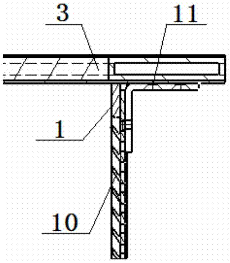 Installation method of the roof structure of the luggage platform of the railway passenger car
