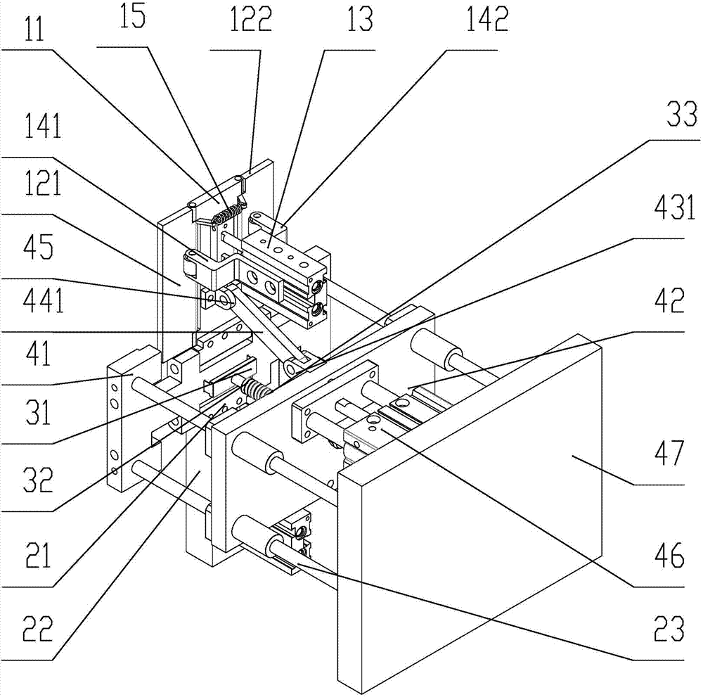 Carton folding device applied to guide-rail carton packing machine