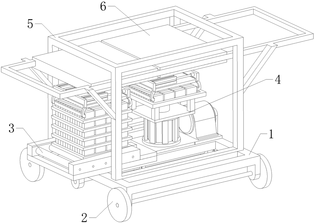 Automatic brick stacking machine