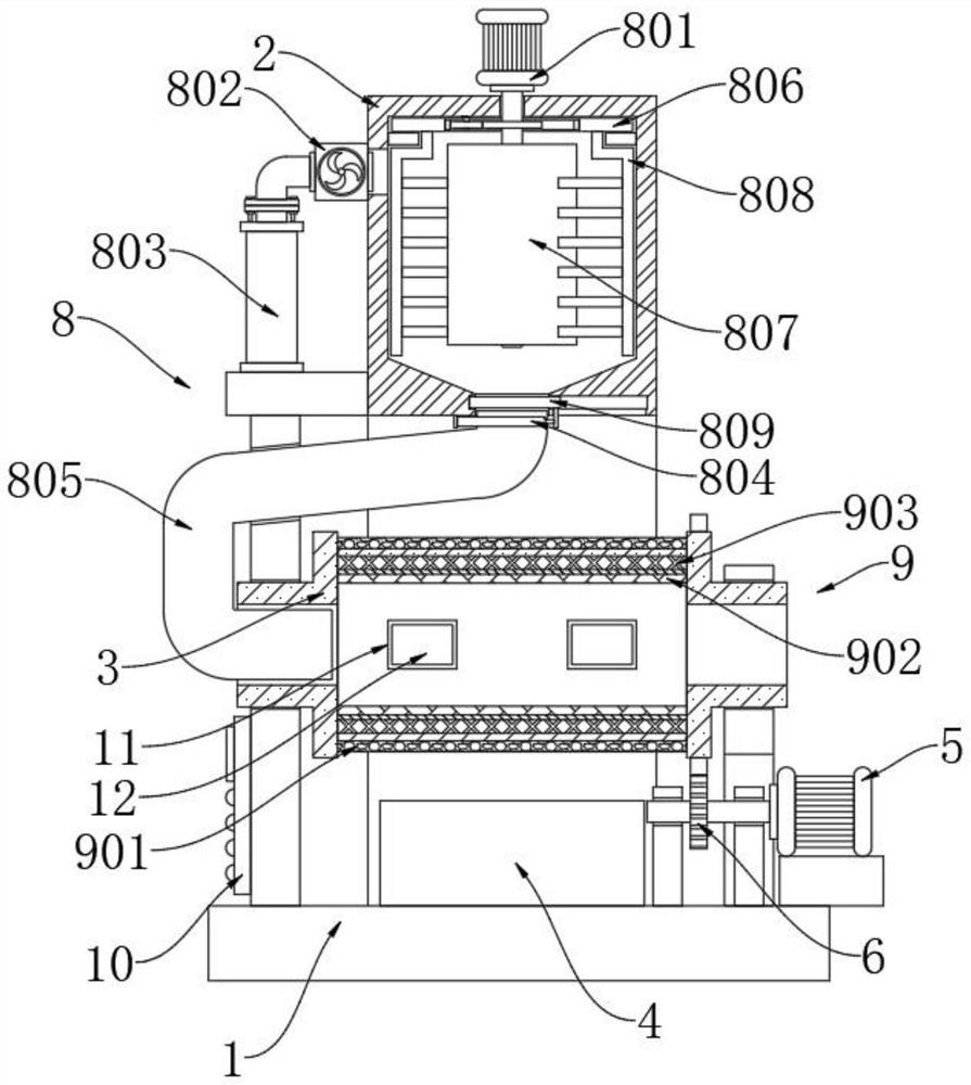 High-efficiency metal manganese powder ball mill