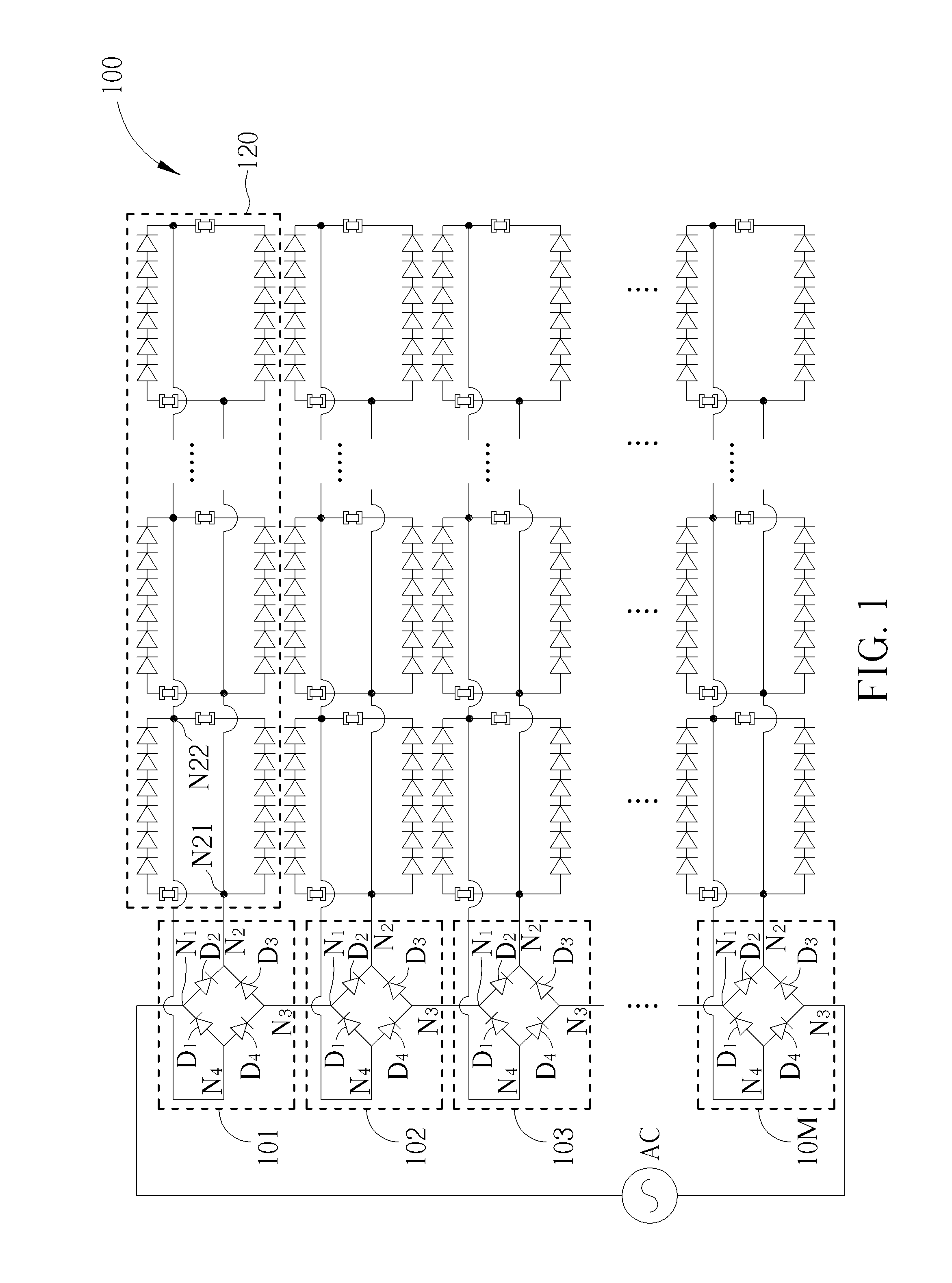 Light emitted diode circuit