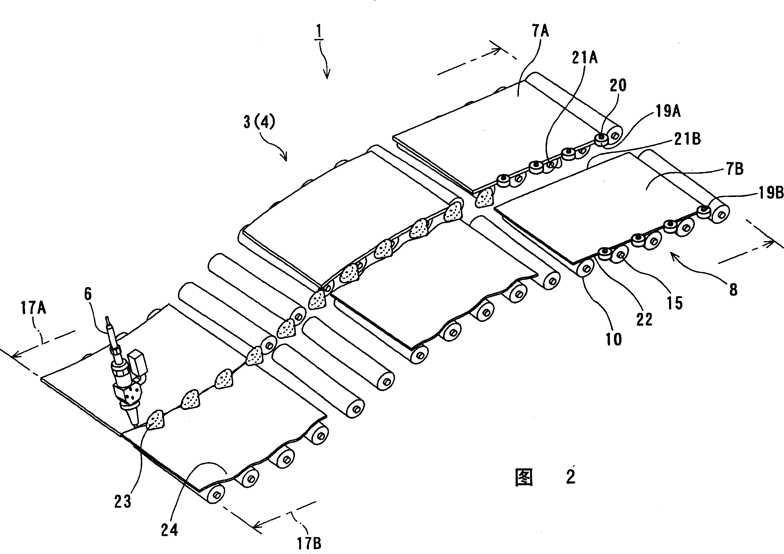 Conveyor for sheet-shaped thin plate and method of conveying same