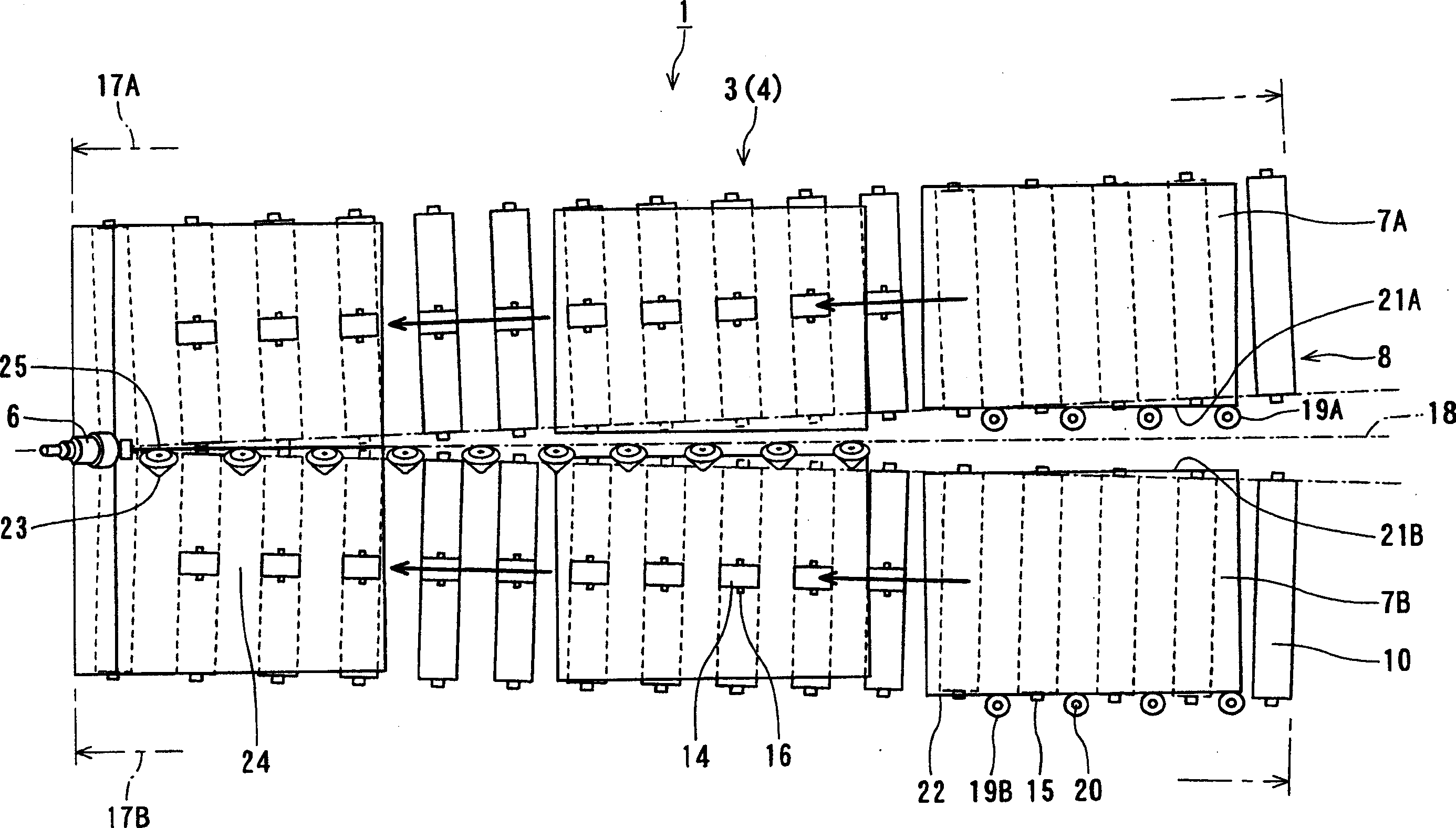 Conveyor for sheet-shaped thin plate and method of conveying same