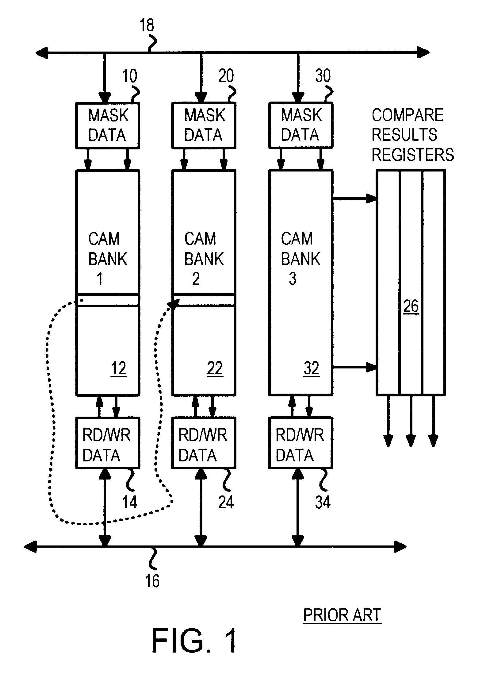 Hardware-assisted fast bank-swap in a content-addressable-memory (CAM) processor