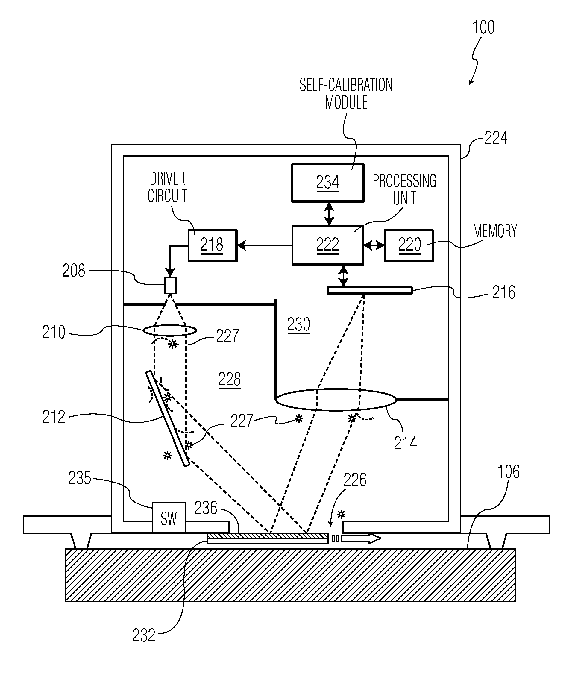 Optical navigation system and method for performing self-calibration on the system using a calibration cover