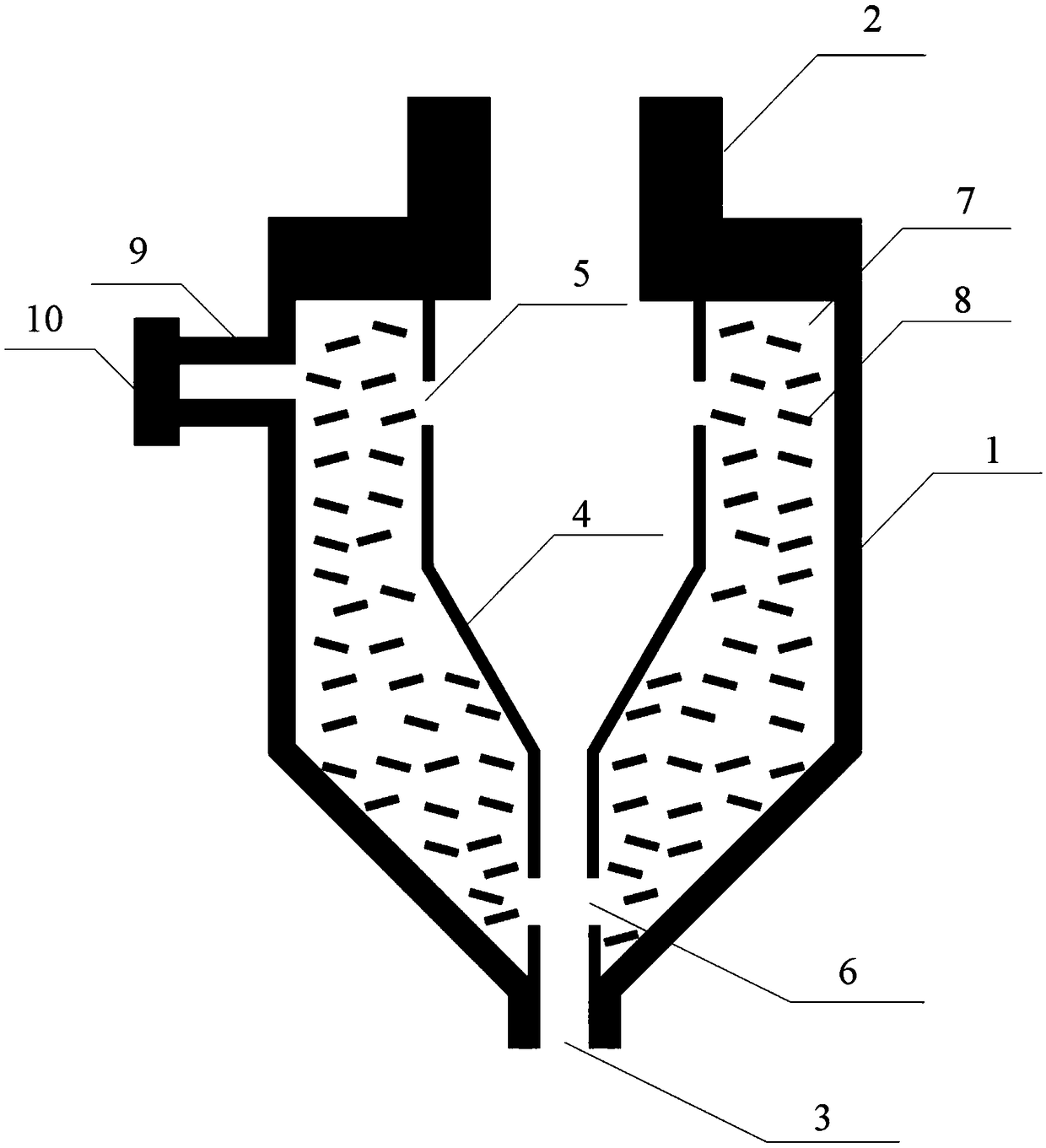 Spraying device improving spraying uniformity