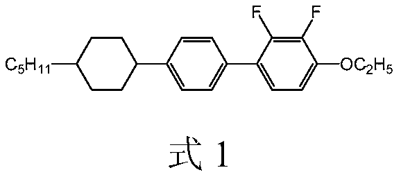 Lateral difluoromethylene ether bridge double-terminal alkylcyclohexylbiphenyl derivatives and preparation method and application thereof