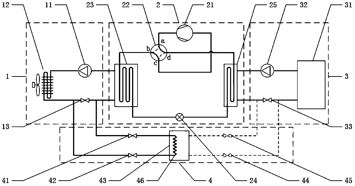 A heat storage type air source heat pump cold and hot water system and its operation method