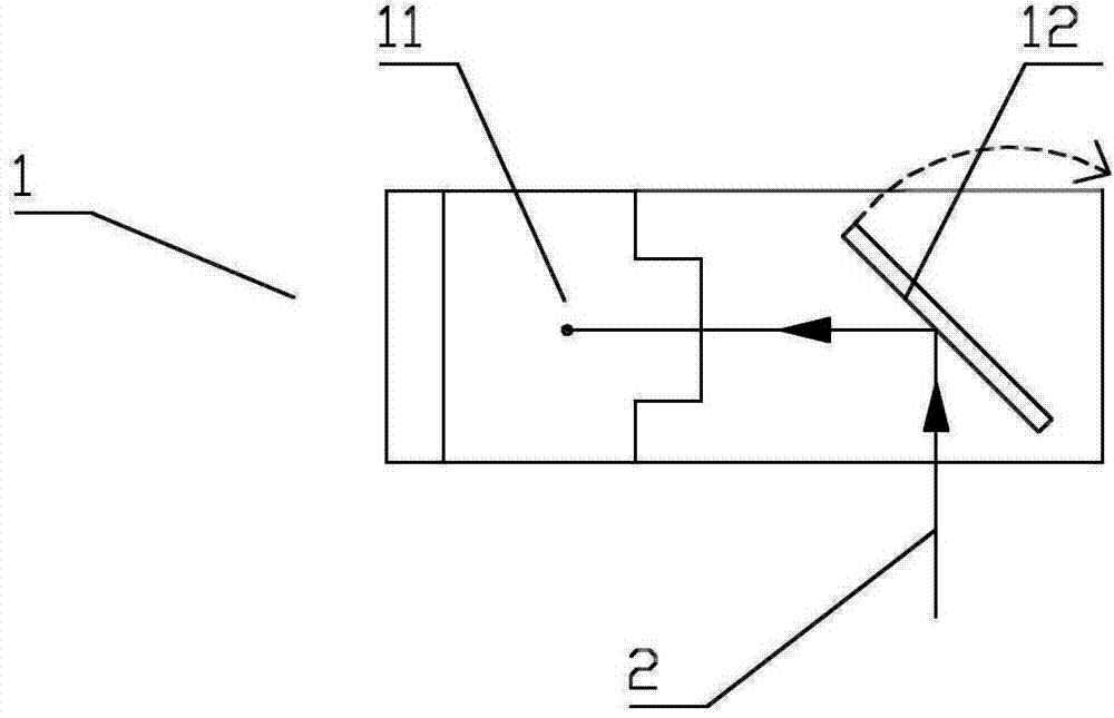 Camera structure and mobile phone provided with same