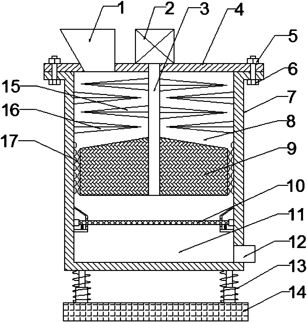 Damping type American ginseng processing equipment capable of automatically screening American ginseng