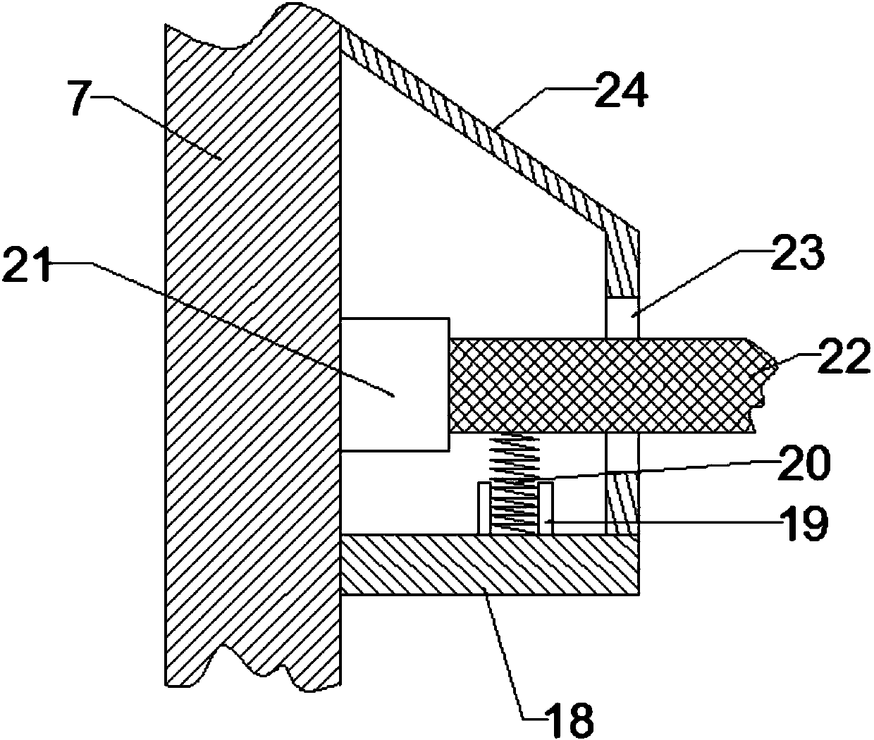 Damping type American ginseng processing equipment capable of automatically screening American ginseng