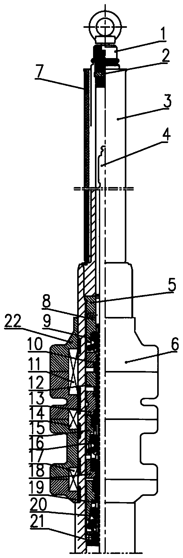 Control rod driving mechanism for ship reactor