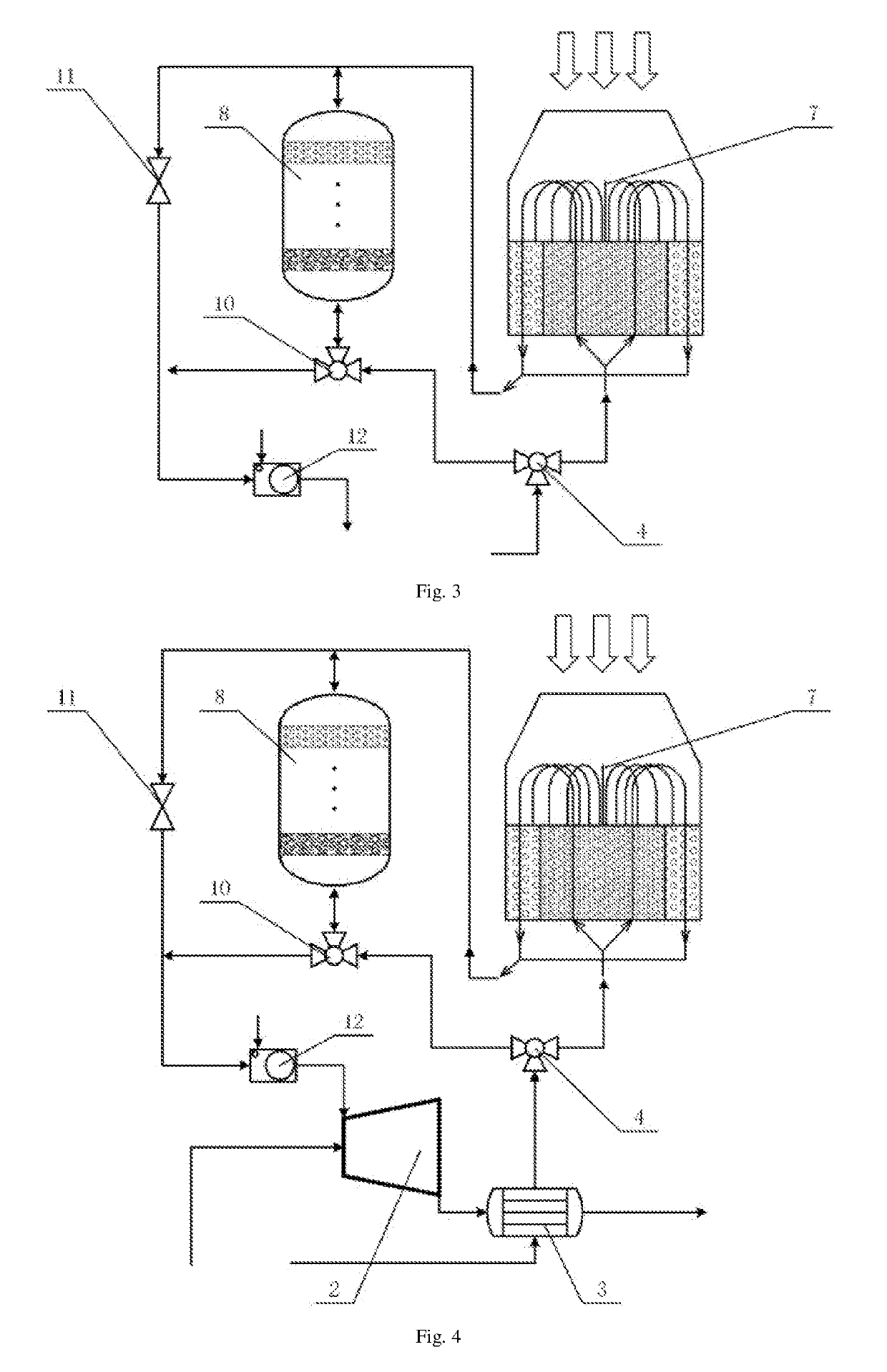 Device of high-temperature solar turbine power generation with thermal energy storage