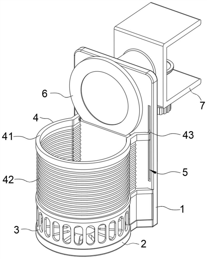 Water cup anti-toppling device