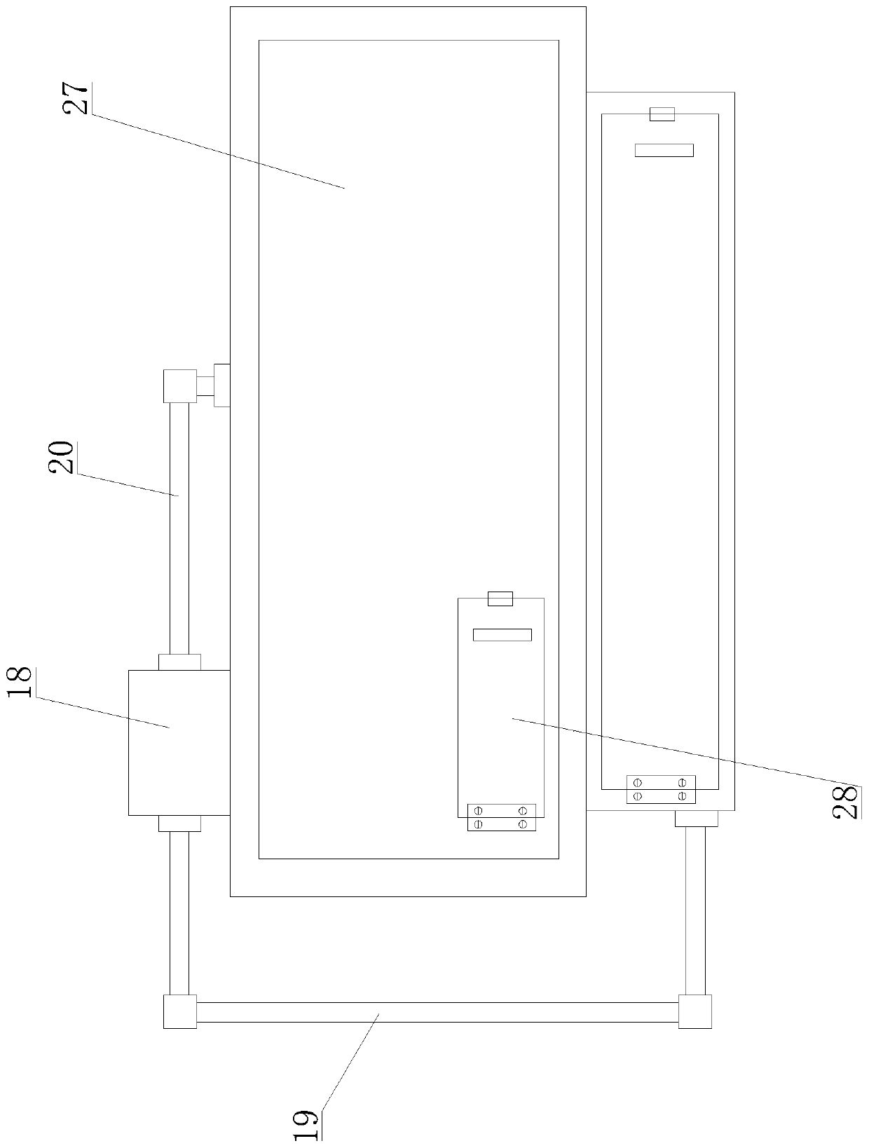 Automatic drying device for special polyester knitted fabric processing