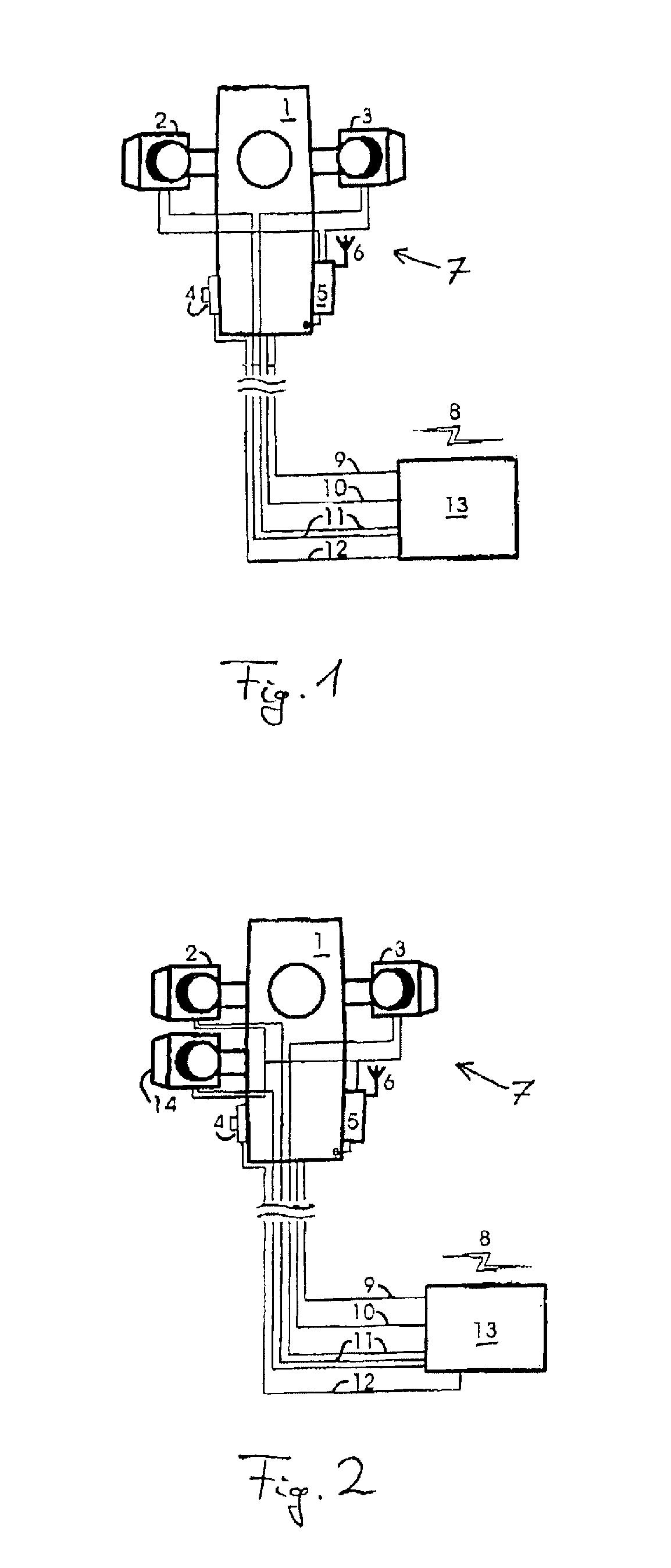 Device and method for non-contact recording of spatial coordinates of a surface