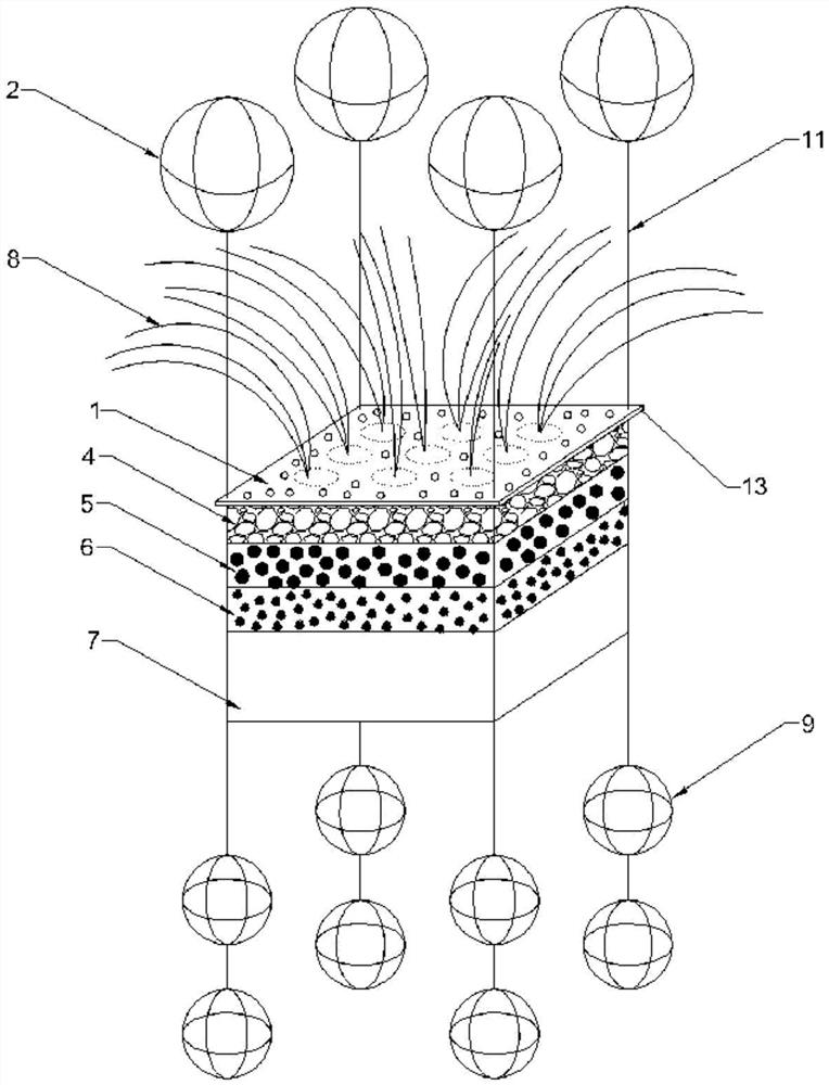 Movable ecological media box for restoration of eutrophic natural water body