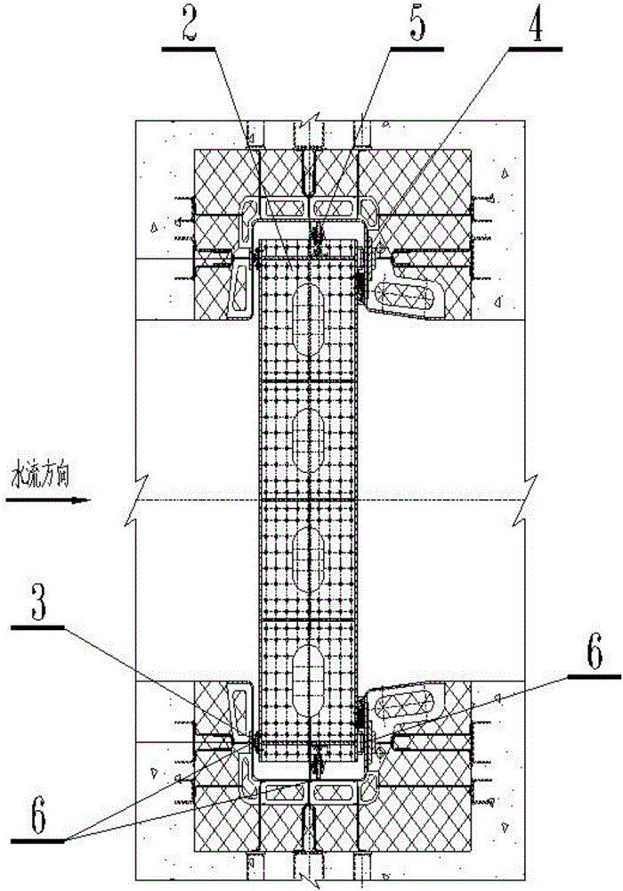 Improved method and structure for extra-high water head planar slide gate