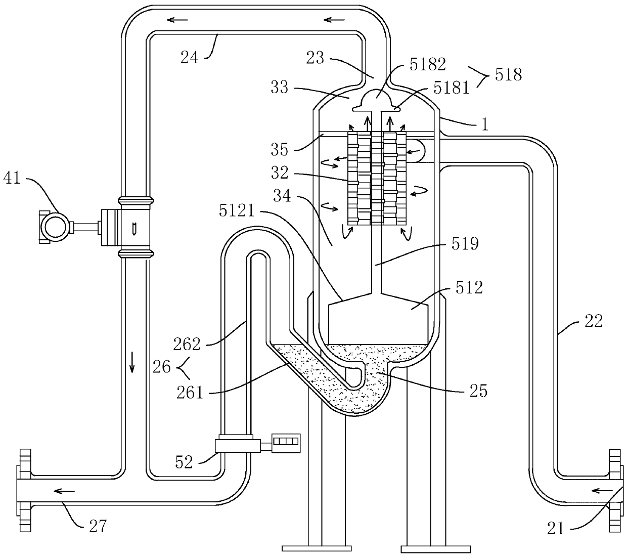 Self-excited moisture flow measuring device